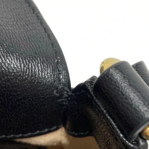 Auth GUCCI GG Marmont Black Leather Shoulder Bag - Picture 13 of 16